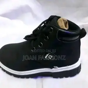 Children's Boots-Black and Green