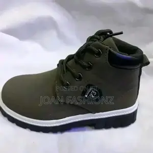 Children's Boots-Black and Green