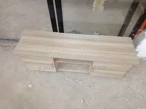 TV Stand in Silver Pine. With Silver Handles