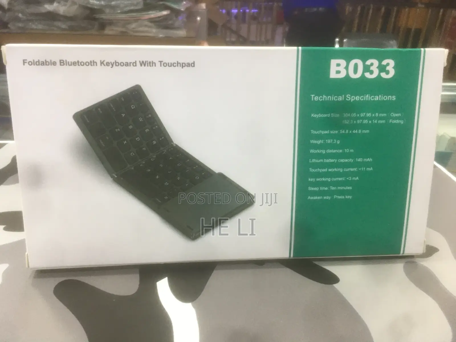 Foldable Bluetooth Keyboard With Touchpad
