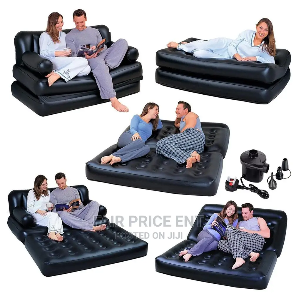 Chair and Pressure Air Mattress.( Blue)
