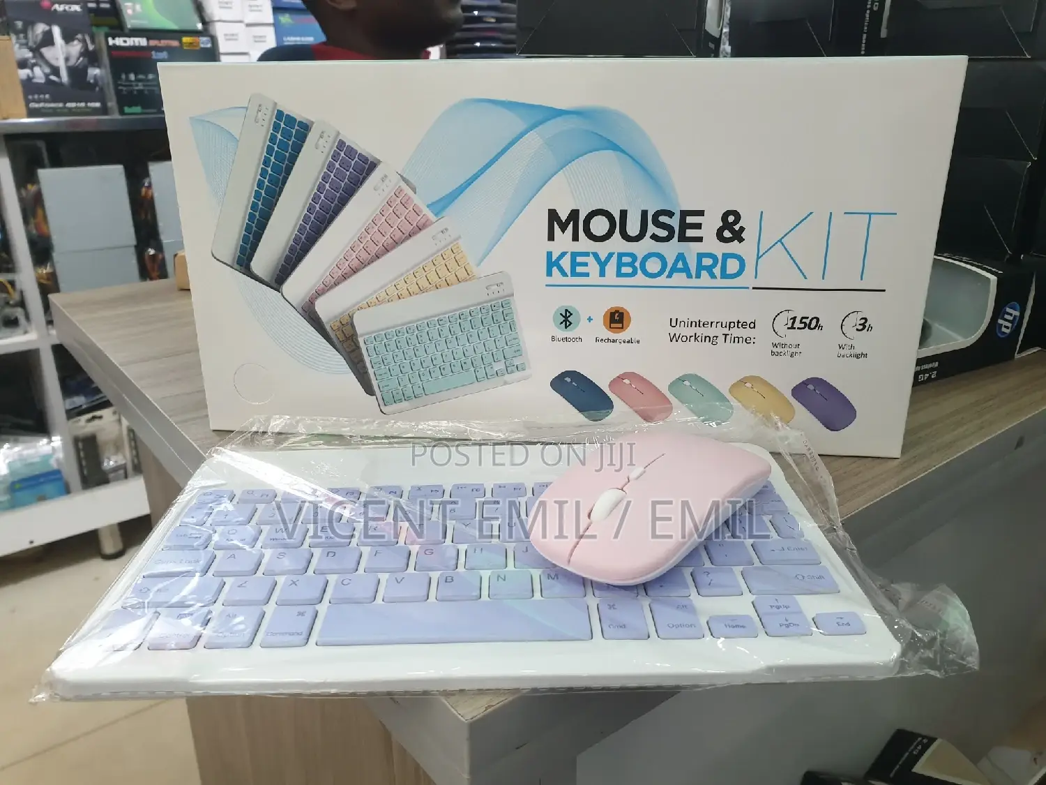 Bluetooth Keyboard and Mouse Rechargeable 2