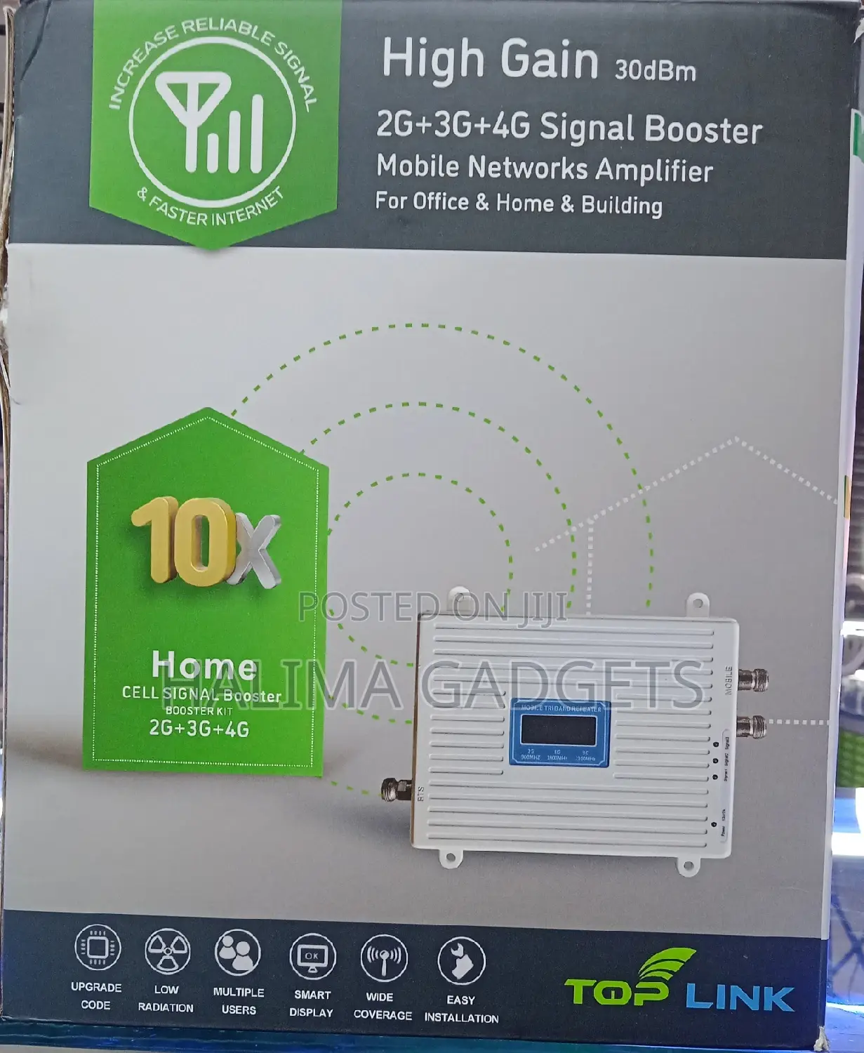 High Gain 30dbm Signal Booster Mobile Network Amplifier