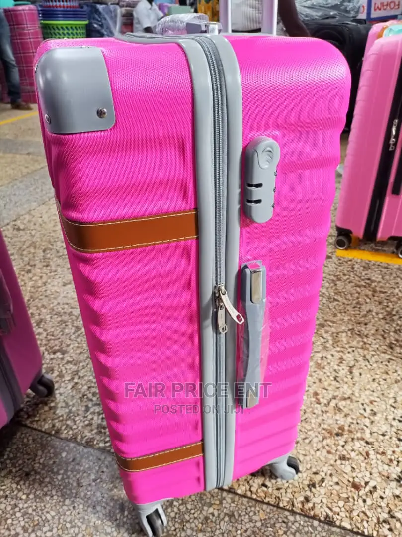 Original Plastic Suitcase.Extra Large.( Pink)