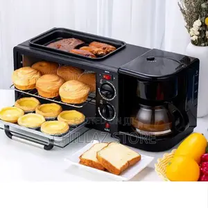 3in1 Breast Fast Maker Machine With Coffee Machine 