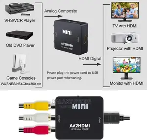 Rca to Hdmi Adapter, Banana to Hdmi Video Converter Adapter