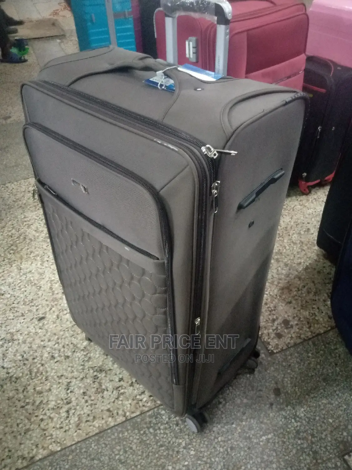 Original Cloth Suitcase.Extra Large Size.( Gray)