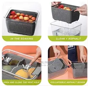 2.72L Refrigerator Organizer Bin Storage Container