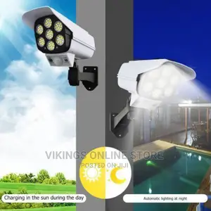 77 LED Solar Light Motion Sensor Security Dummy Camera