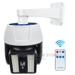 Solar Powered Simulation Monitoring Fake Camera Lamp
