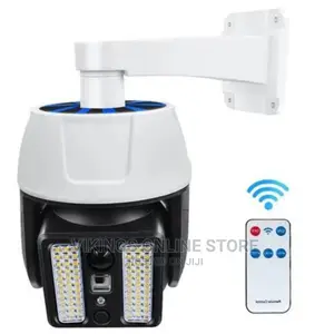 Solar Powered Simulation Monitoring Fake Camera Lamp