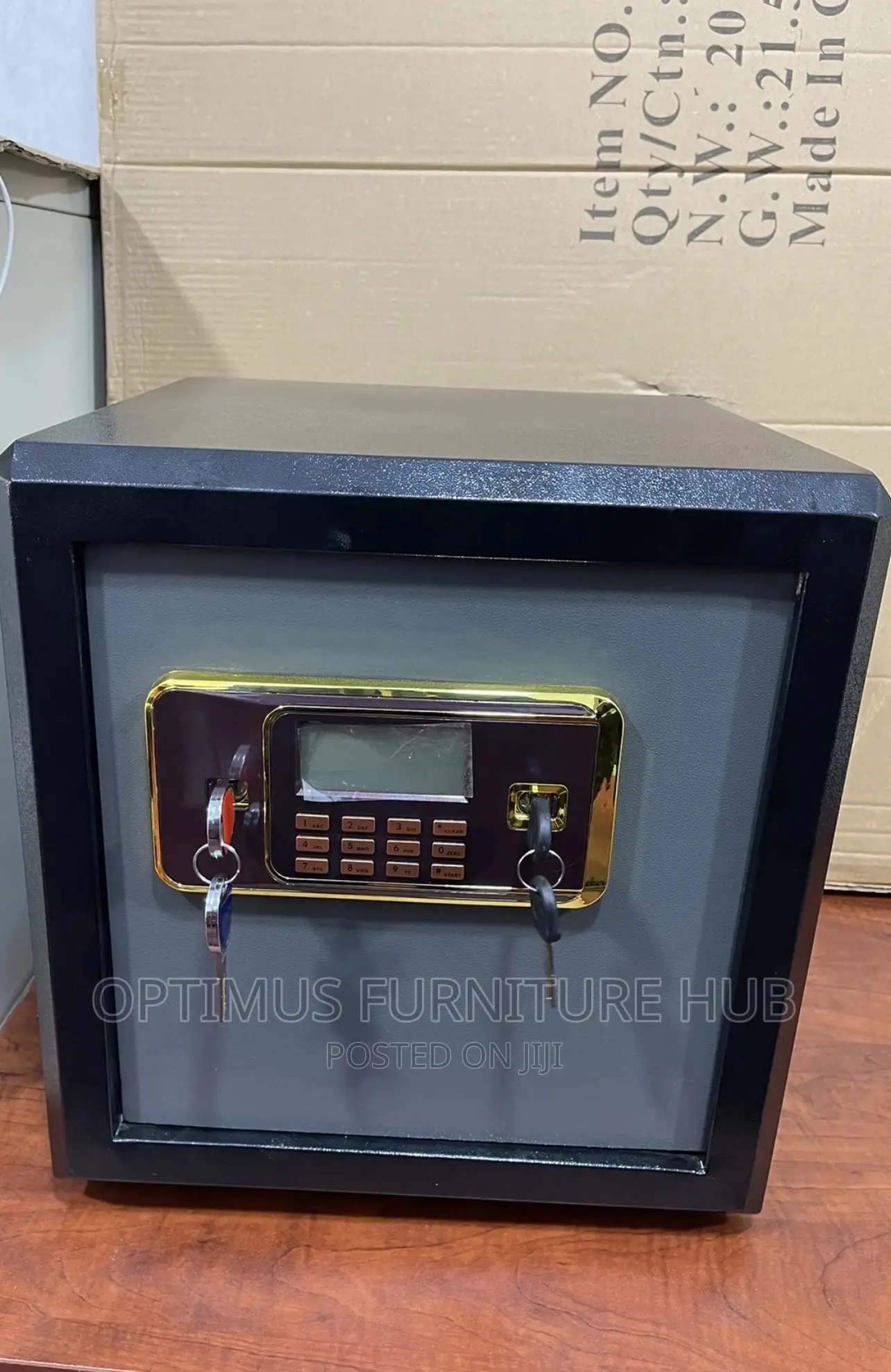 Black Metallic Safe