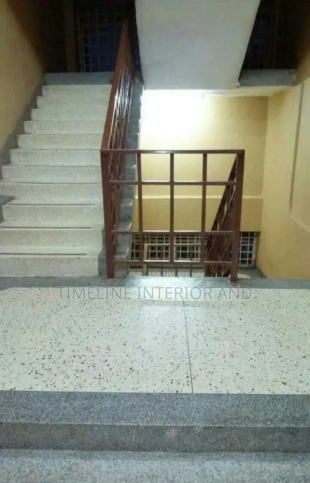 Greyish Terrazzo Flooring.