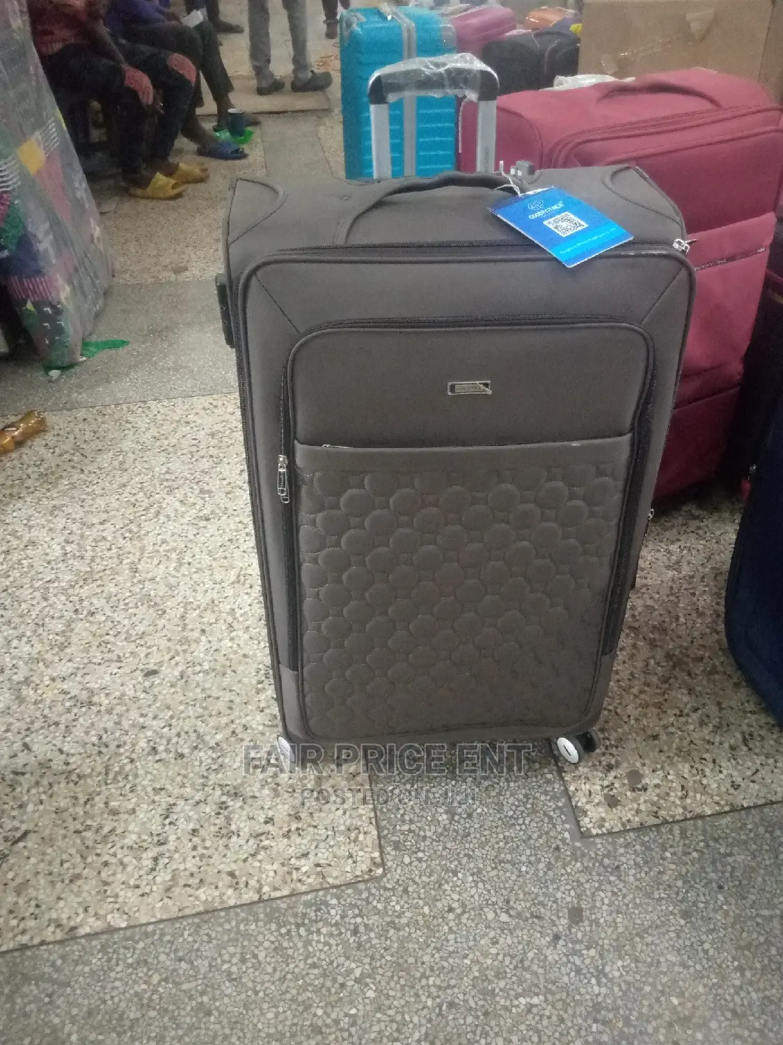 Good Partner Cloth Suitcase.Medium.( Gray)