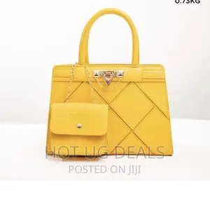 Ladies Classic Handbags - Yellow
