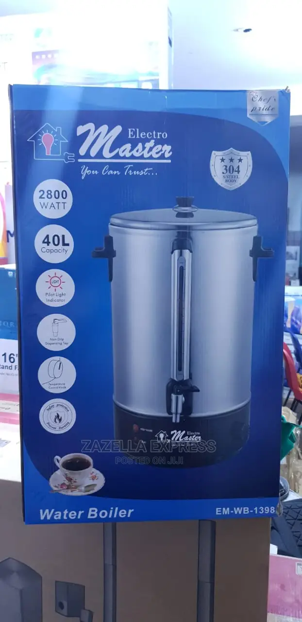 Electro Master 40L Water Boiler Stainless Steel