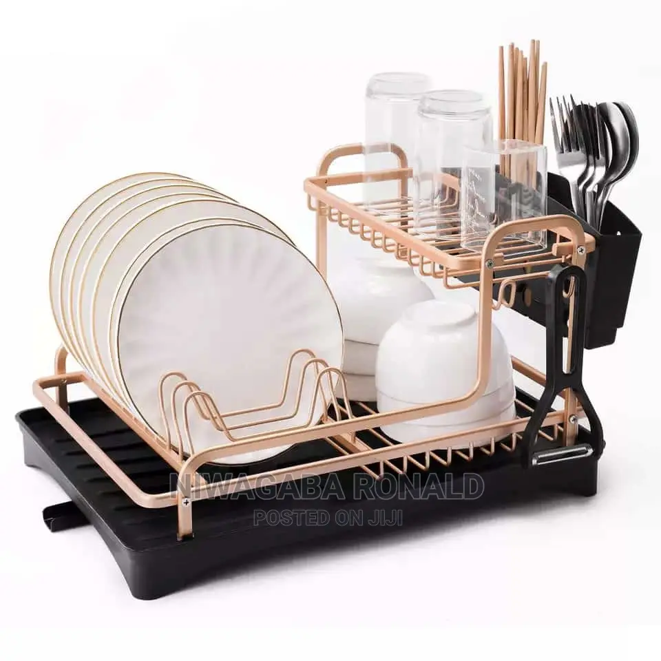 Stainless Aluminium Dish Drying Rack Kitchen Organizer