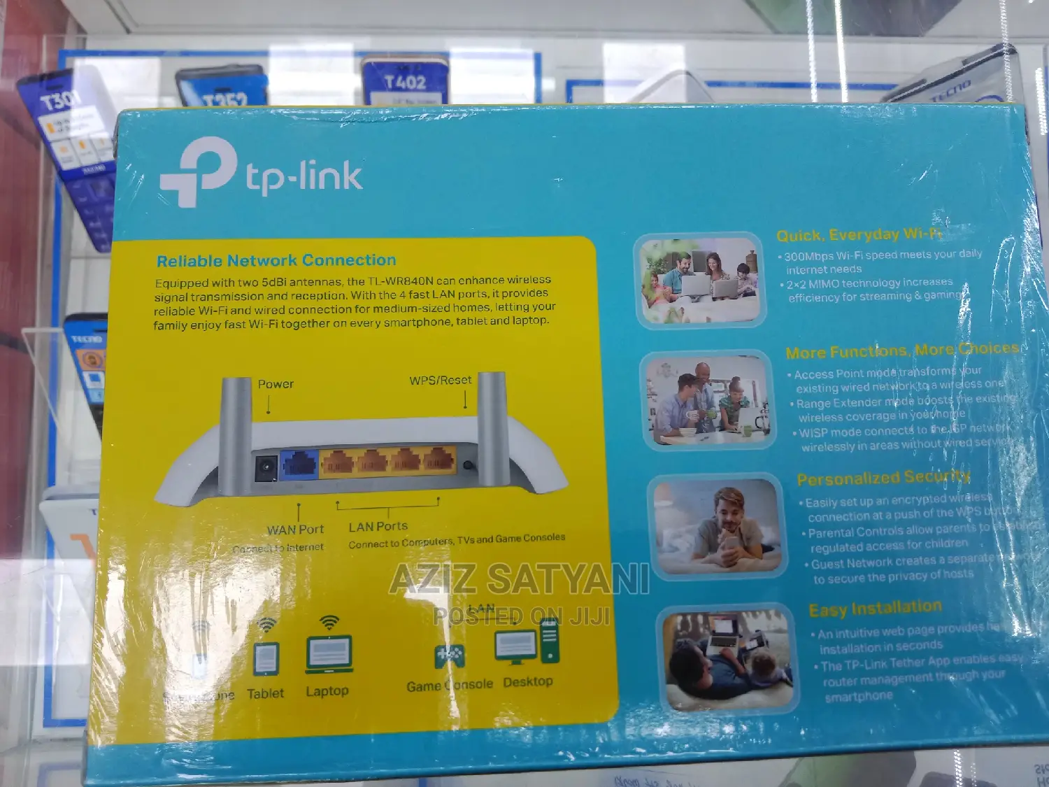 TP Link 300mbps Wireless N Speed Tl-wr840n
