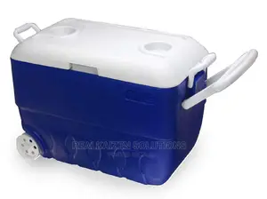 PRINCEWARE 50L Tough Rugged Cooler Box With Wheels Handle