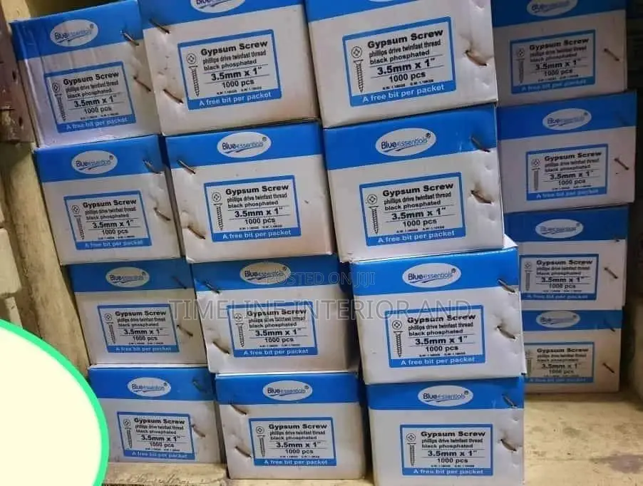 Gypsum Balck and Yellow Screws in Stock.