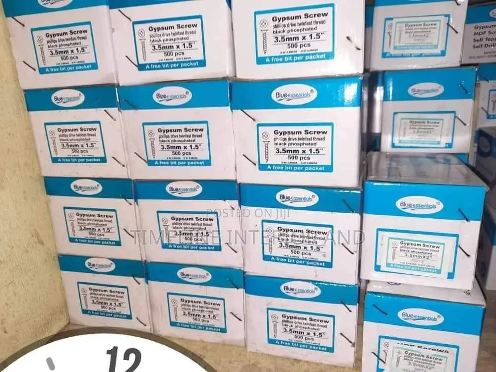 Gypsum Balck and Yellow Screws in Stock.