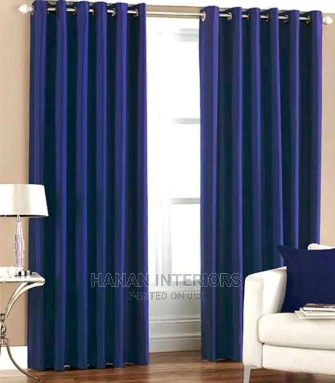 Hanan Plain Curtains in Pair