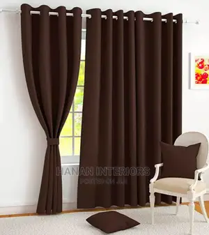 Hanan Curtains-Brown and Coffee