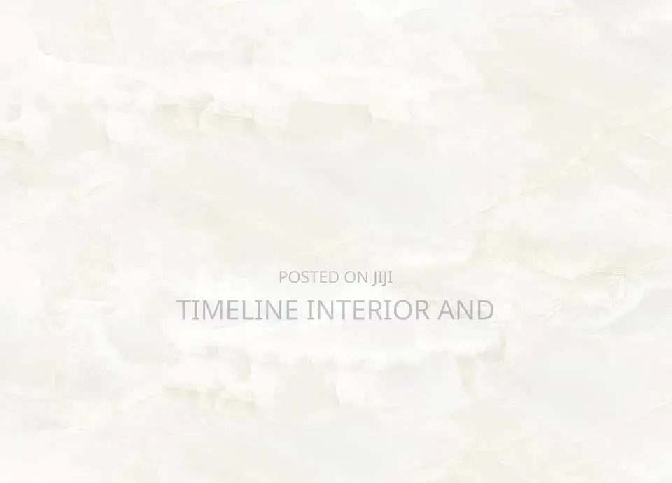 Floor White TILES With Brownish Strips.