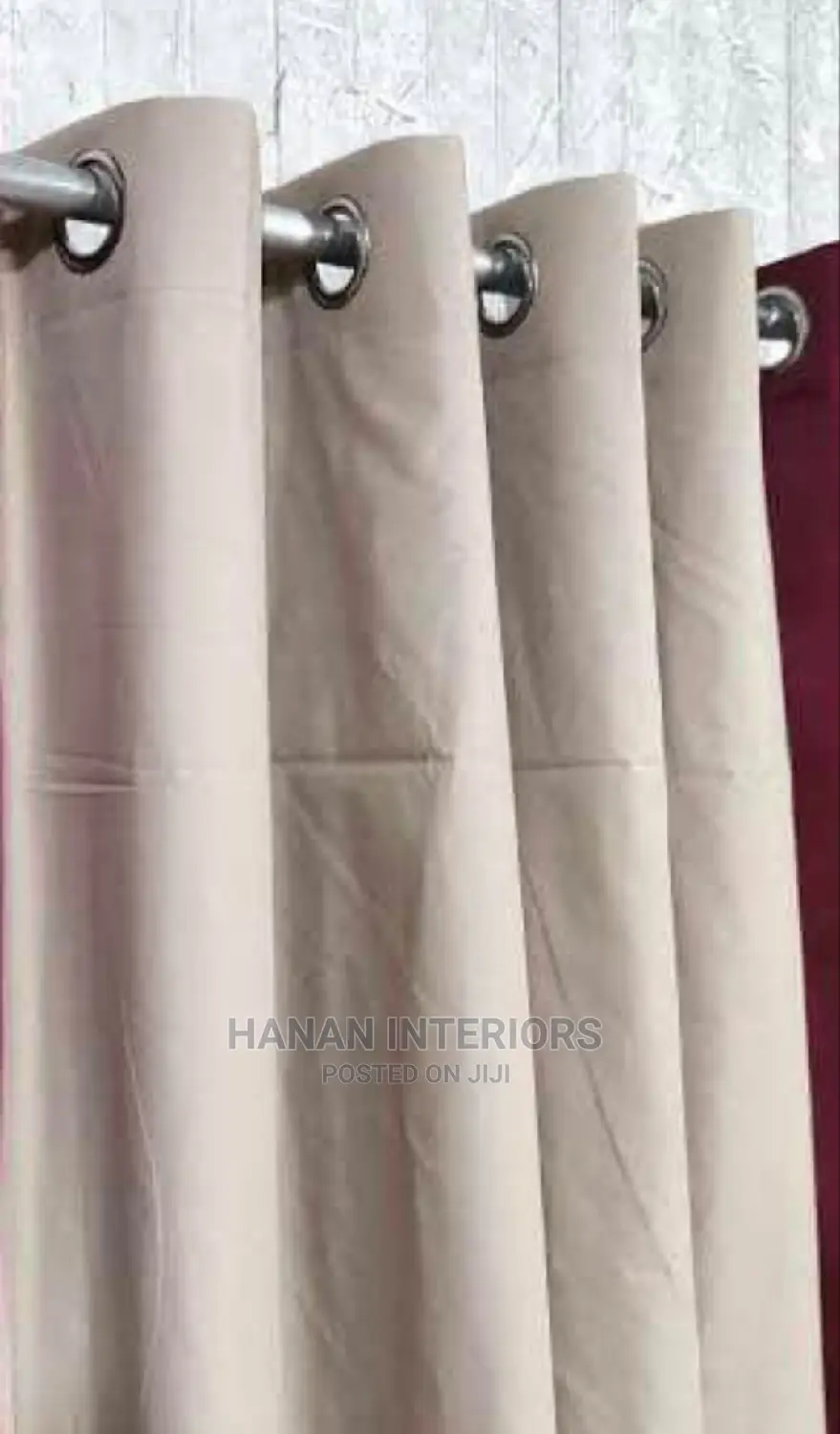 Cream Curtains With Nets