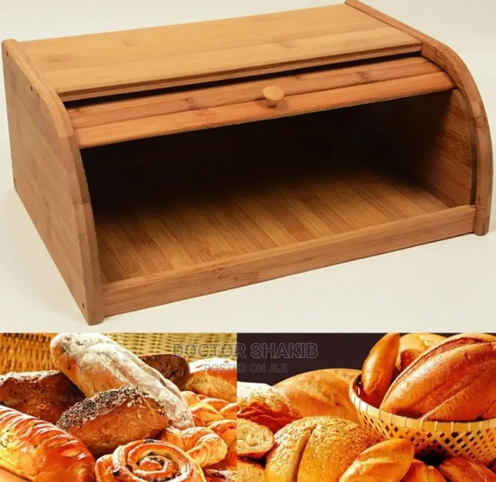 Bamboo Wooden Bread Storage Box