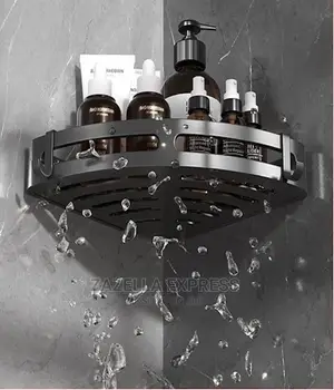 Self-Adhesive Metal Bathroom Kitchen Corner Rack Storage