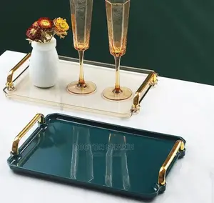 Acrylic Serving Tray With Handles