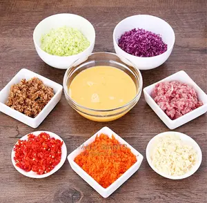 Manual Vegetable Cutter, 4 Blades, Multi-Functional Mixer