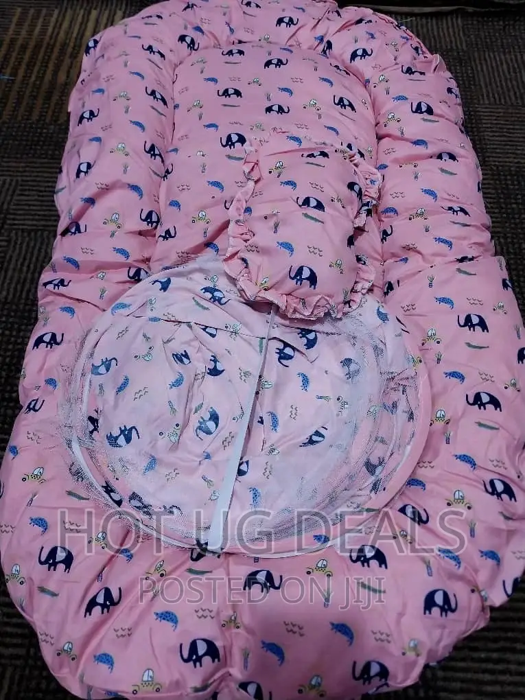 3 Pc Foldable Baby Infant Bed Mosquito Net, Mattress, Pillow