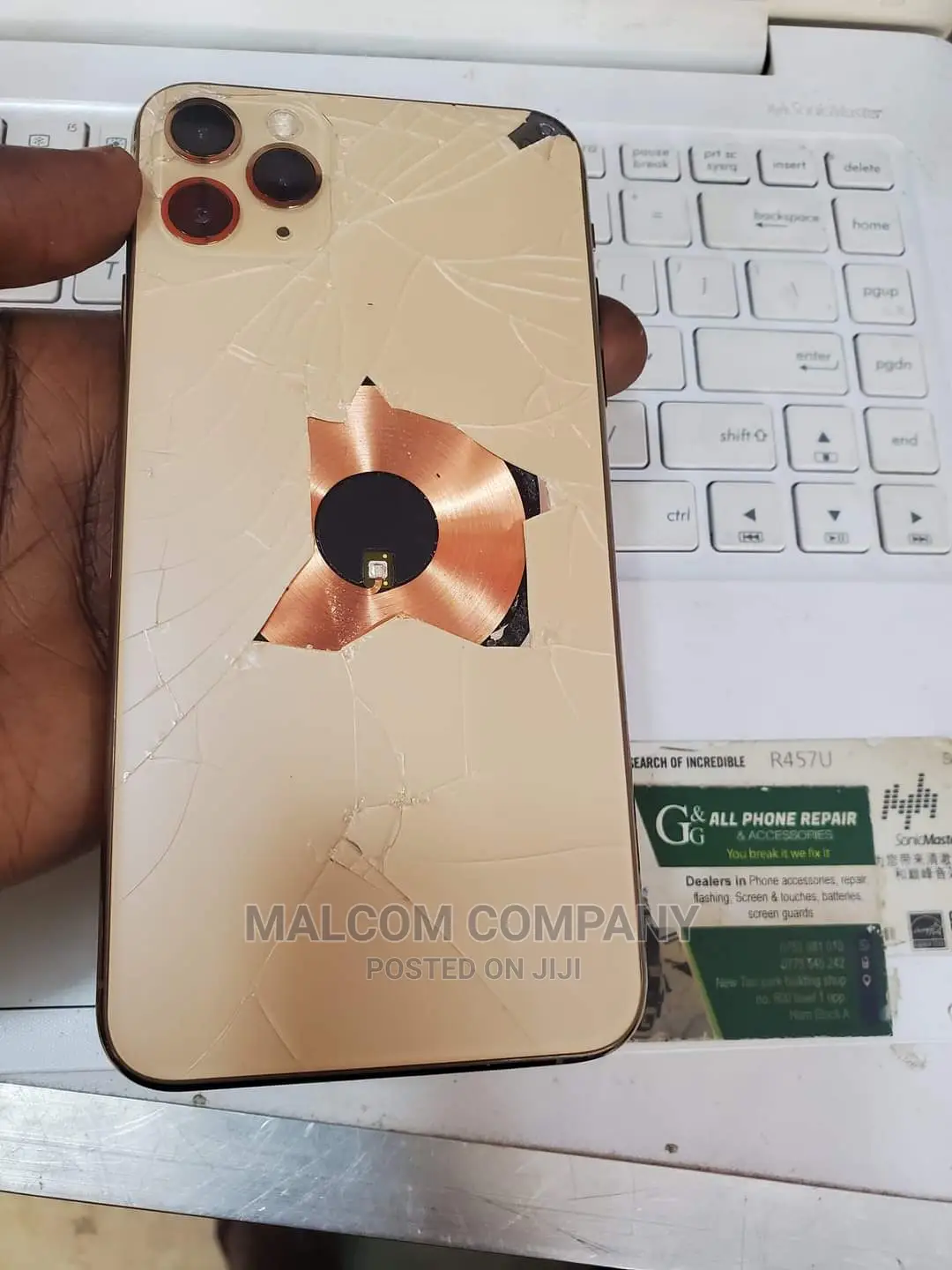 iPhone 11, 12, 13, 14 Broken Back Glass