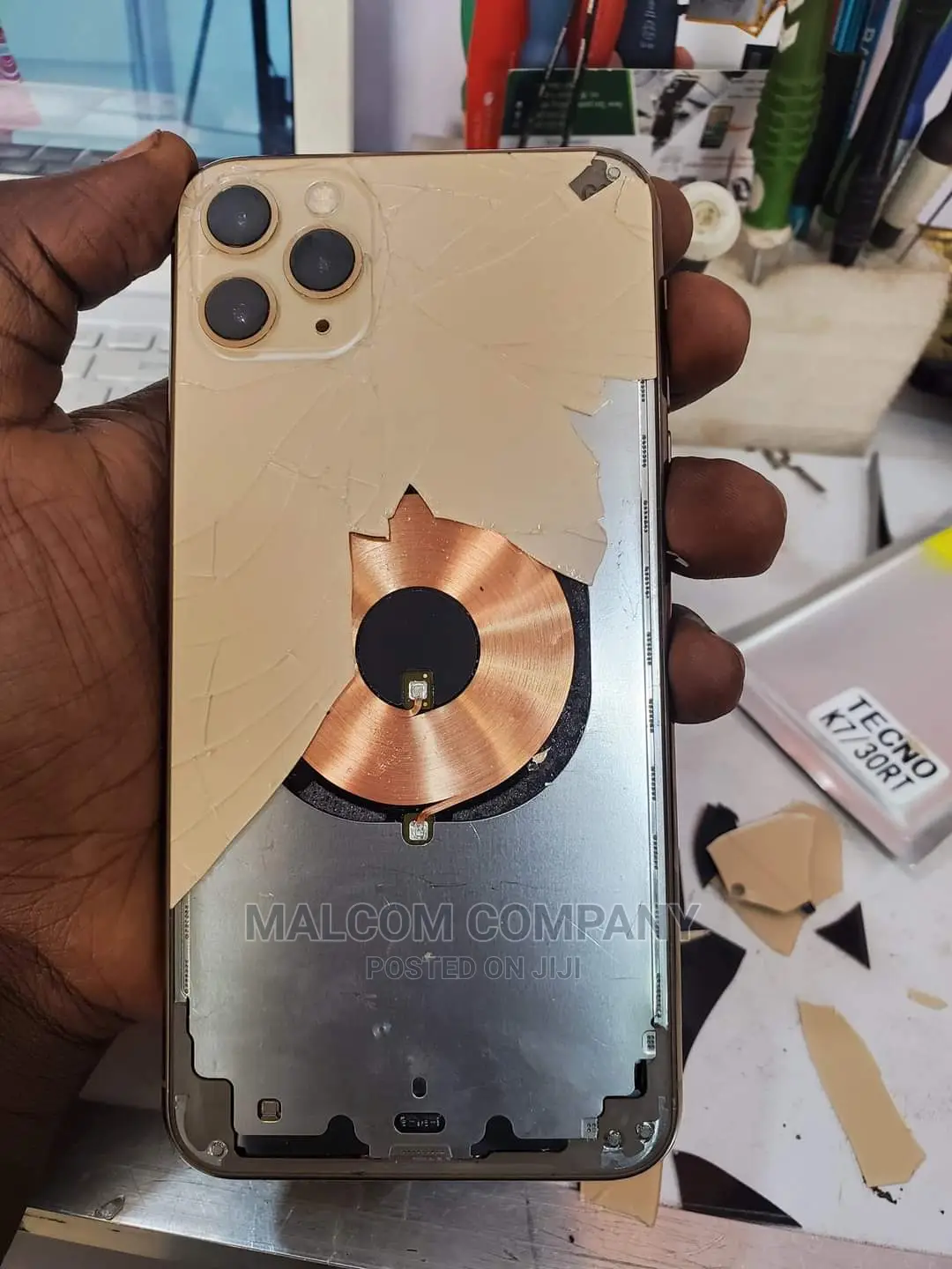 iPhone 11, 12, 13, 14 Broken Back Glass