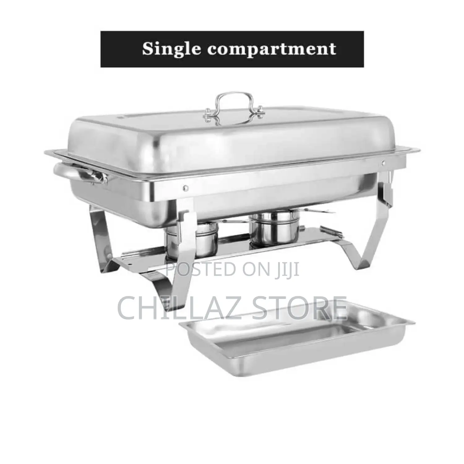 Stainless Steel Single Chafing Dish.
