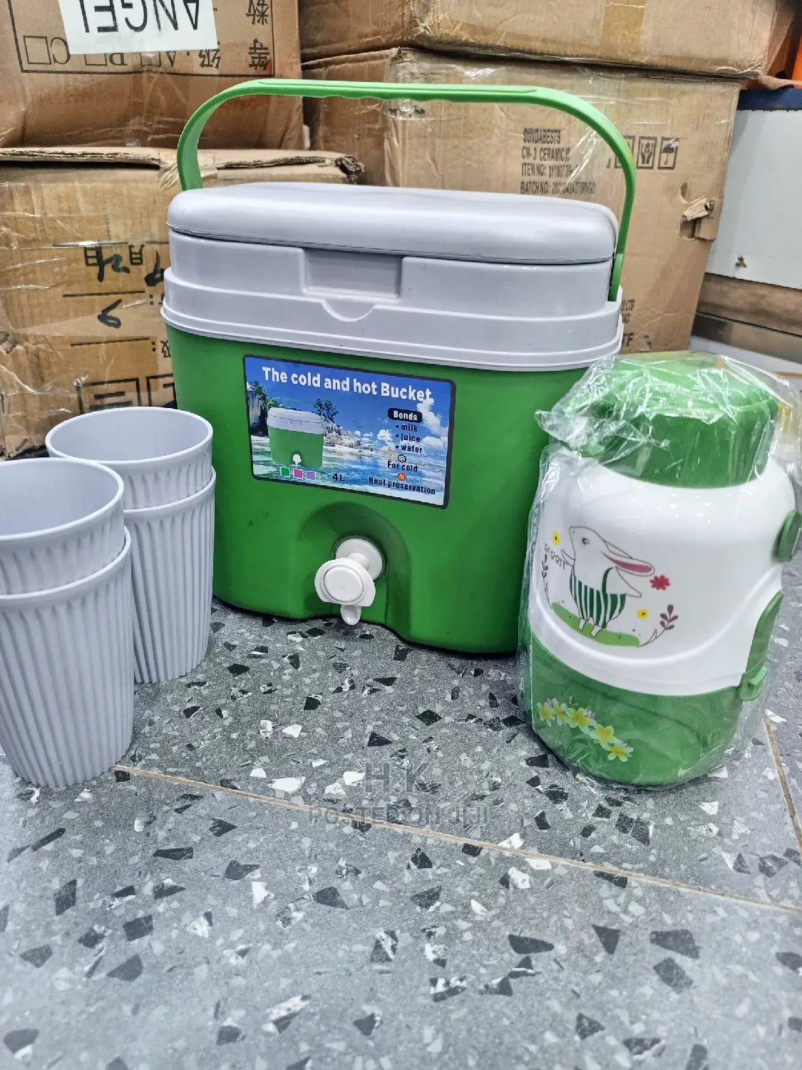 4L Hot and Cold Bucket Dispenser