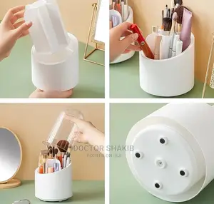 Rotation Dustproof Makeup Brush Holder
