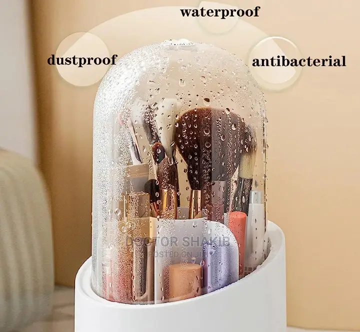 Rotation Dustproof Makeup Brush Holder