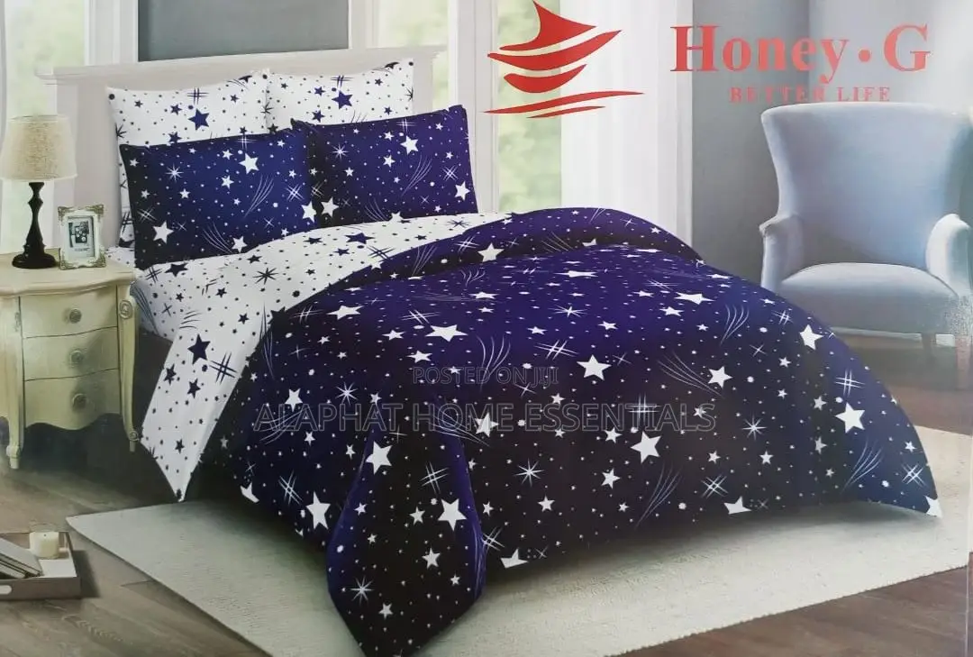 4 Pc Duvet 5*6 Duvet (2 Pillowcase and 1 Bedsheet)