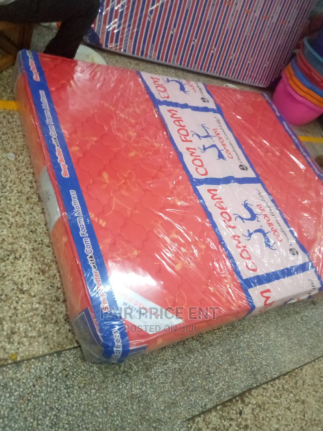 High Density Mattress 5x6x6 Inches.( Red)