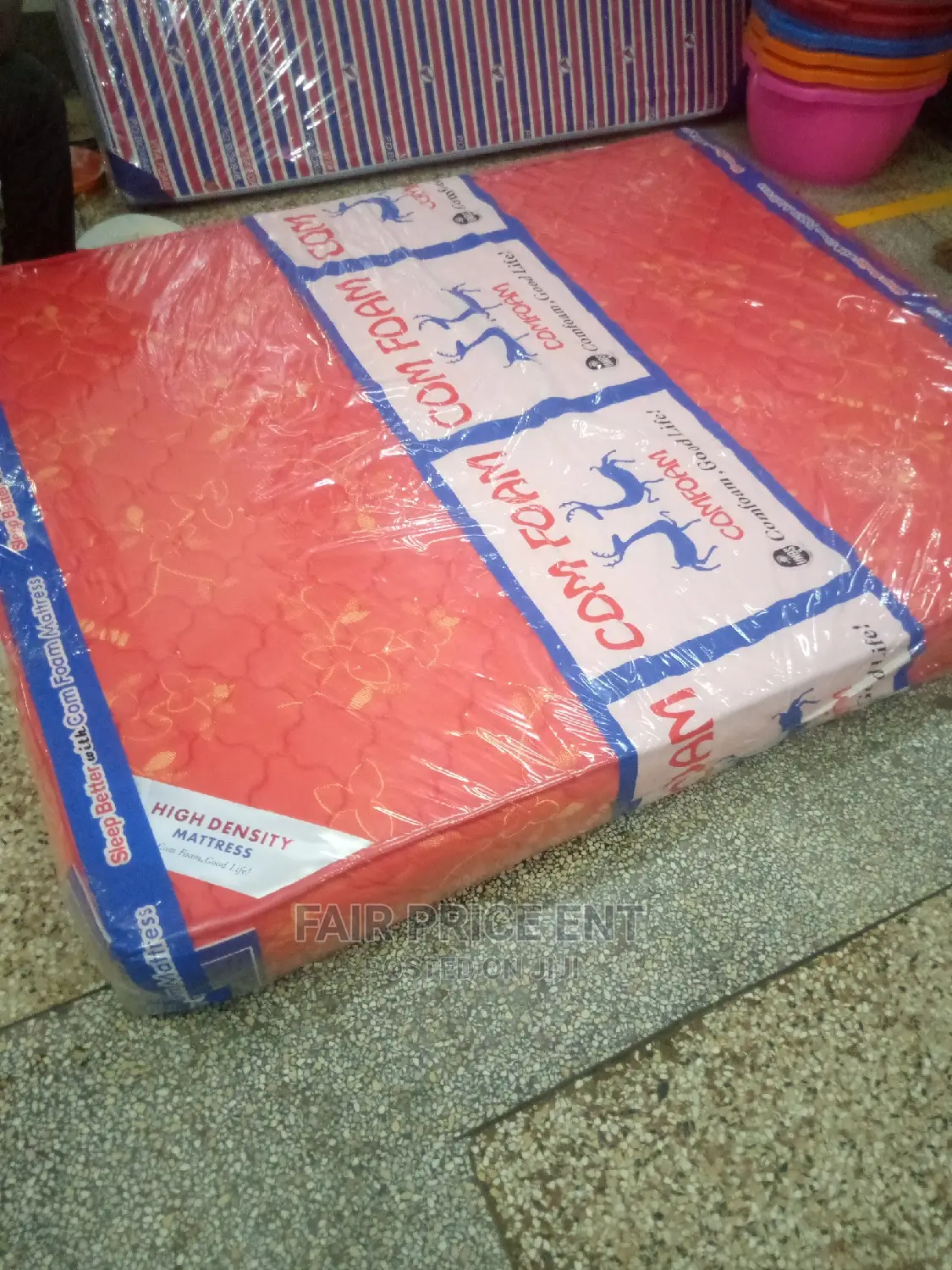 High Density Mattress 5x6x6 Inches.( Red)