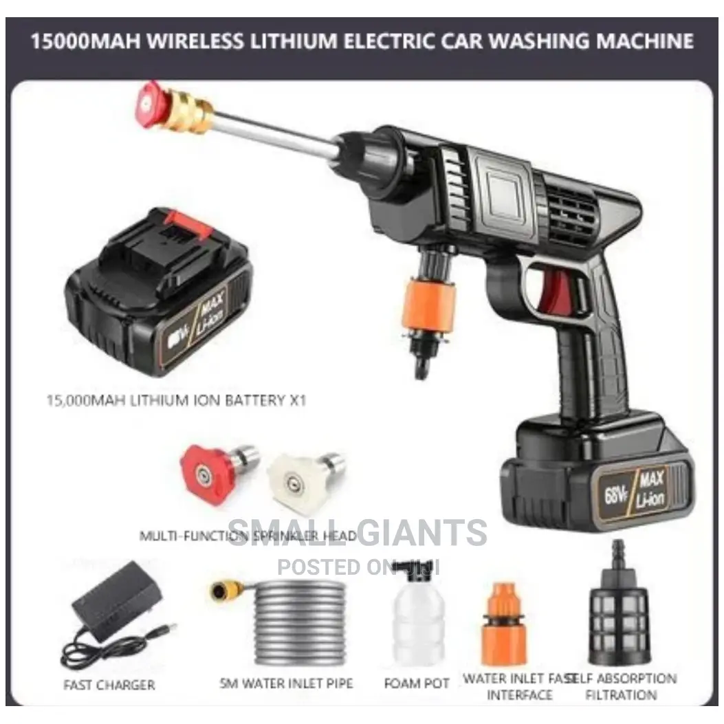 Cordless Lithium-Ion Rechargeable Car Washer