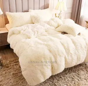 Cream Fluffy Duvet-6pc