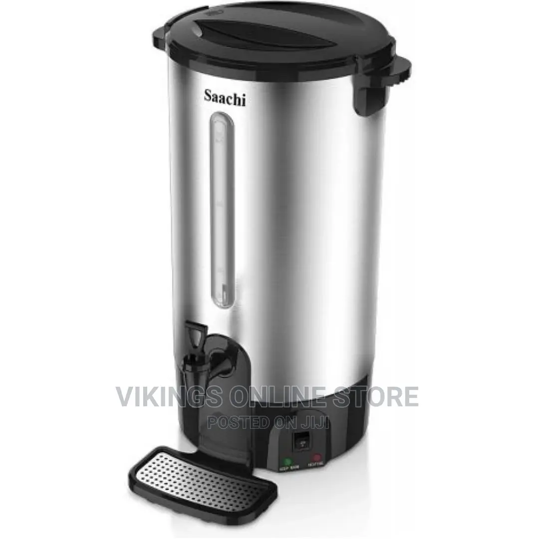 Saachi 15 Litre Hot Water Boiler Tea Urn – Black,Silver