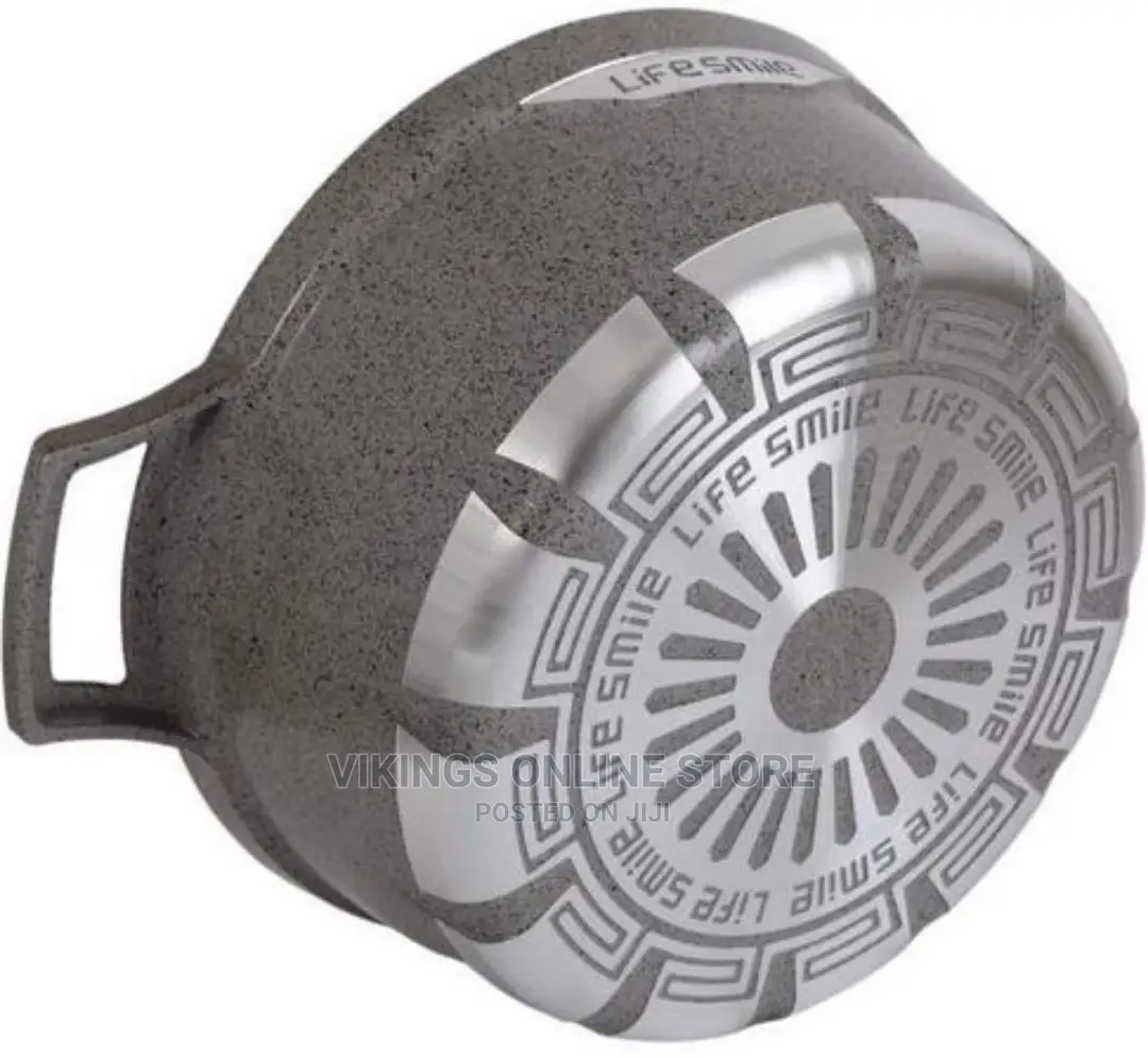 Life Smile 3 Pieces of Non-Stick Serving/Saucepans/Cookware