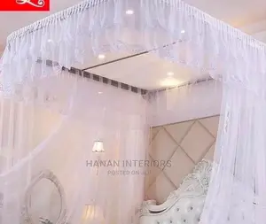 Free Size Wall Mounted Mosquito Net- White