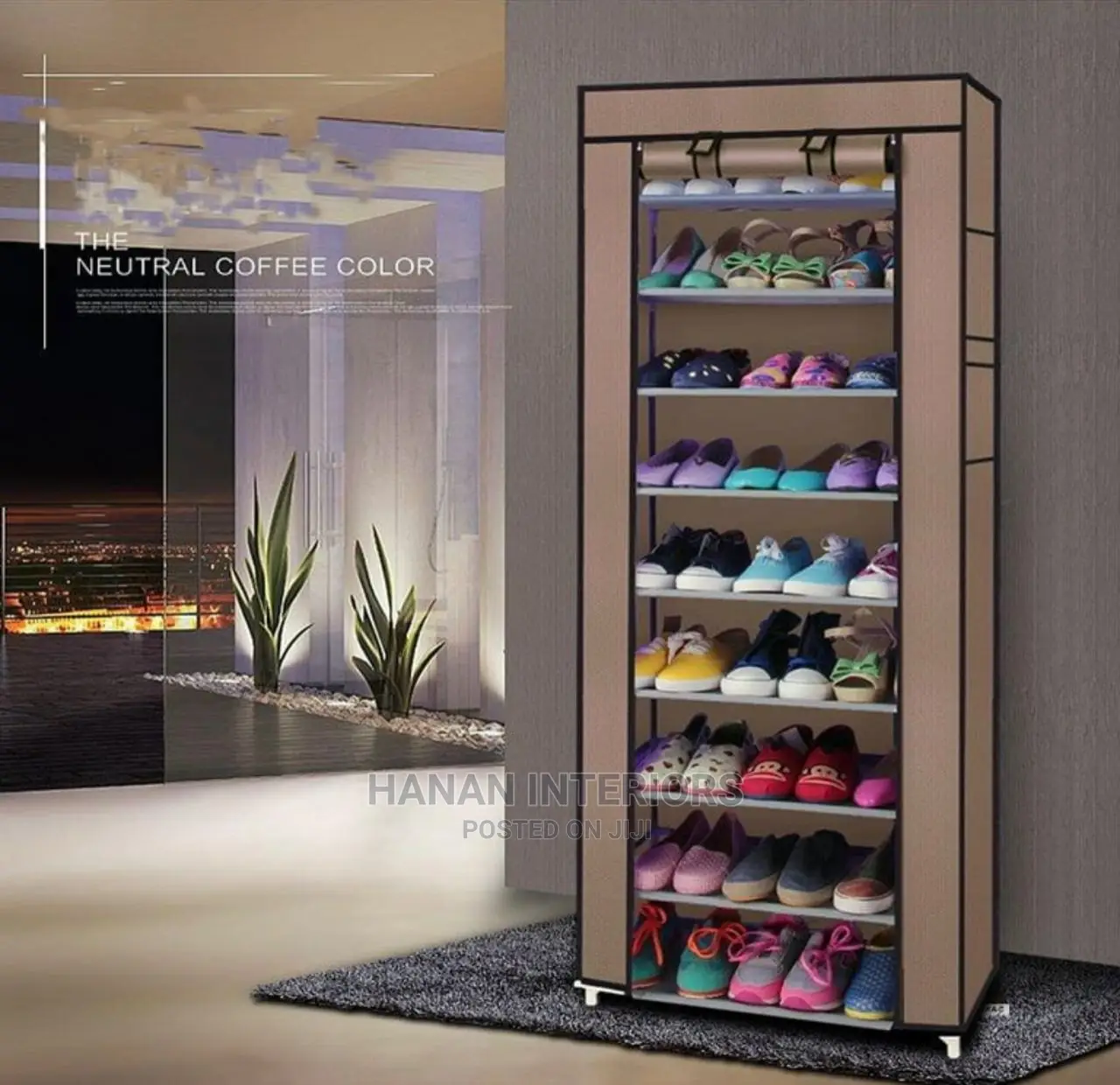 Brown Shoe Rack- Elegant