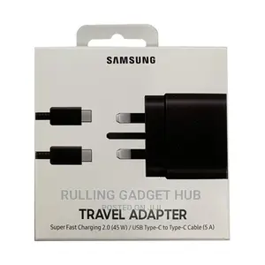 Samsung Charger 45w PD 3pin Super Fast Charging Type C-